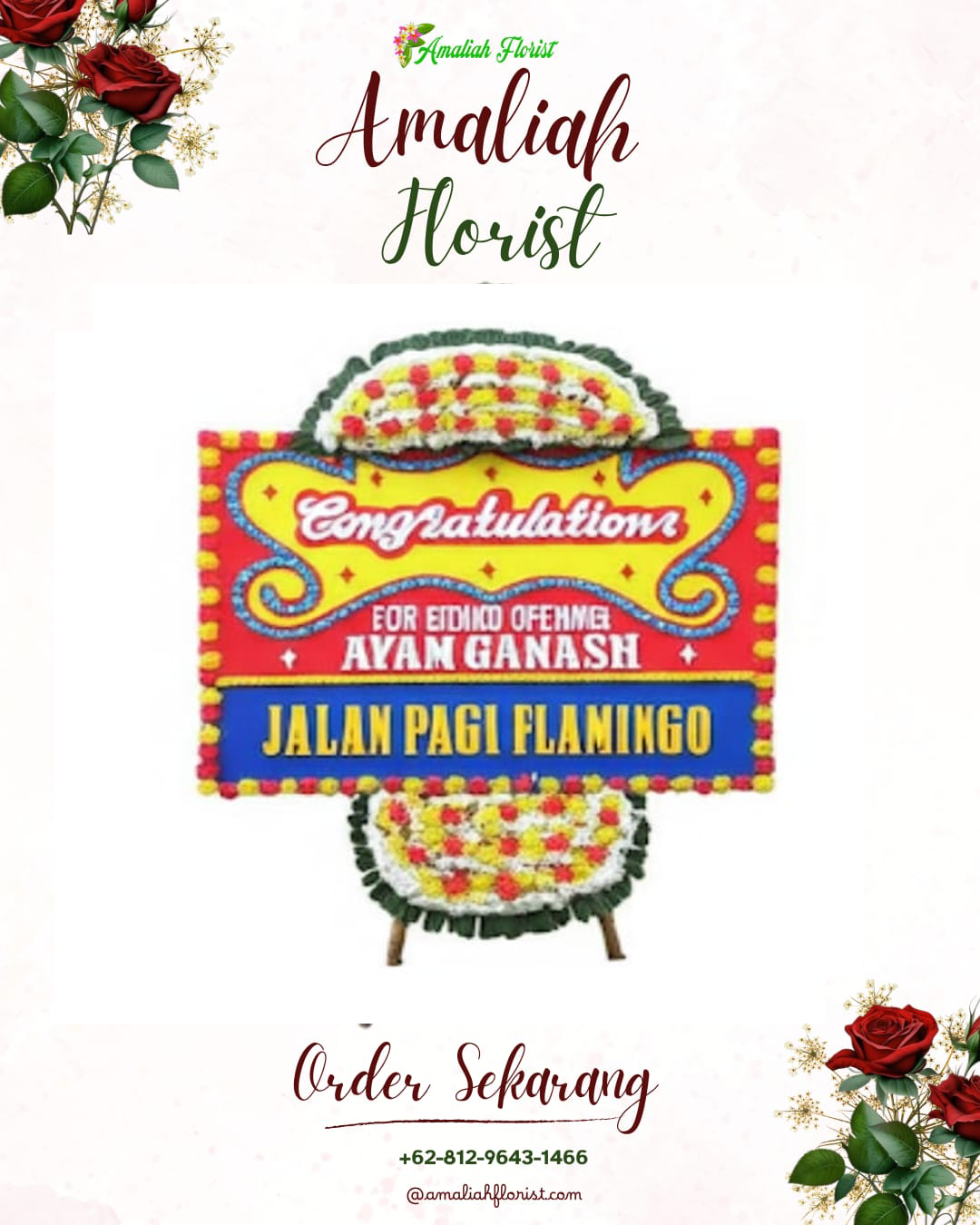 Sewa Papan Bunga Saradan